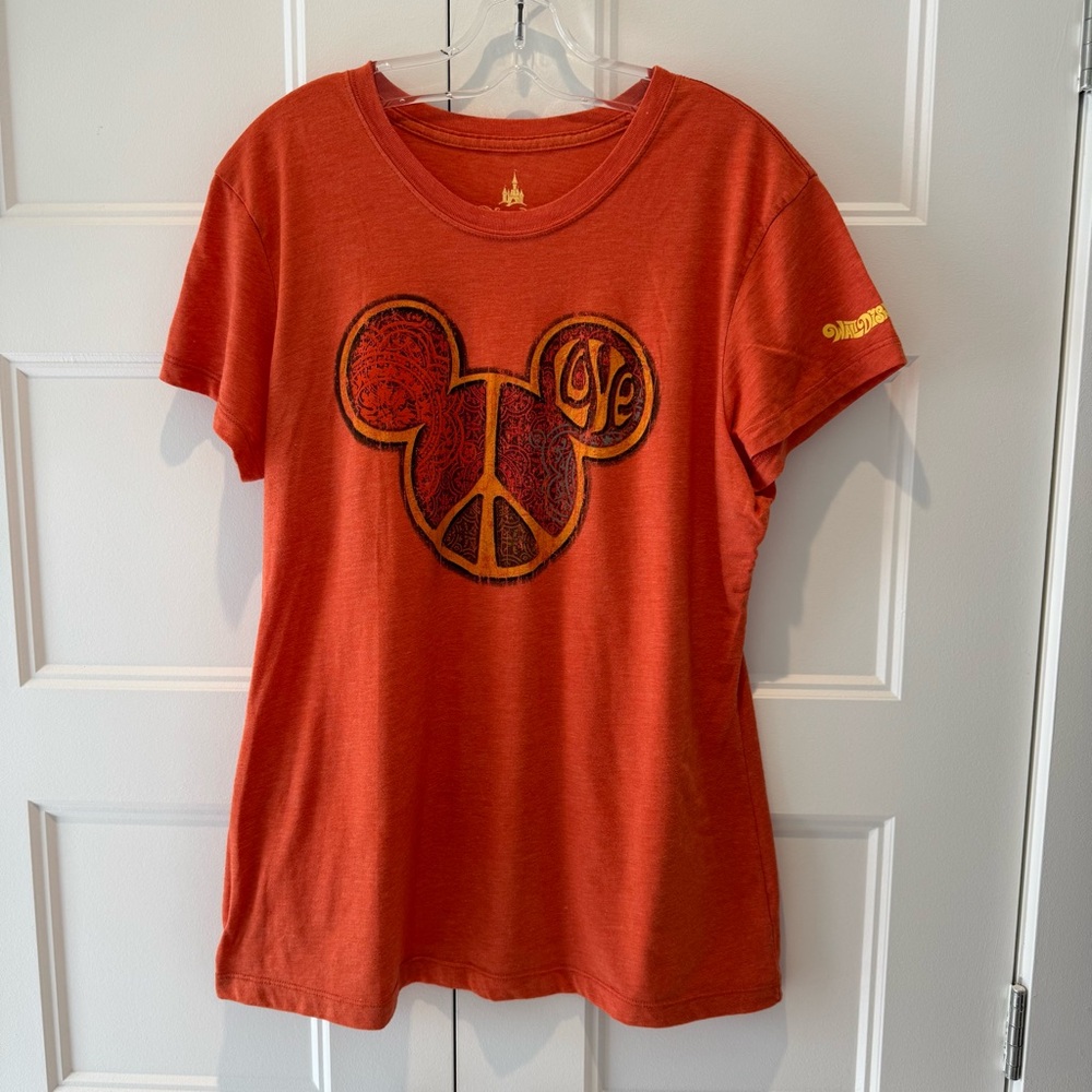 DISNEY Orange Mickey Mouse Women’s T-Shirt - SIZE XL
